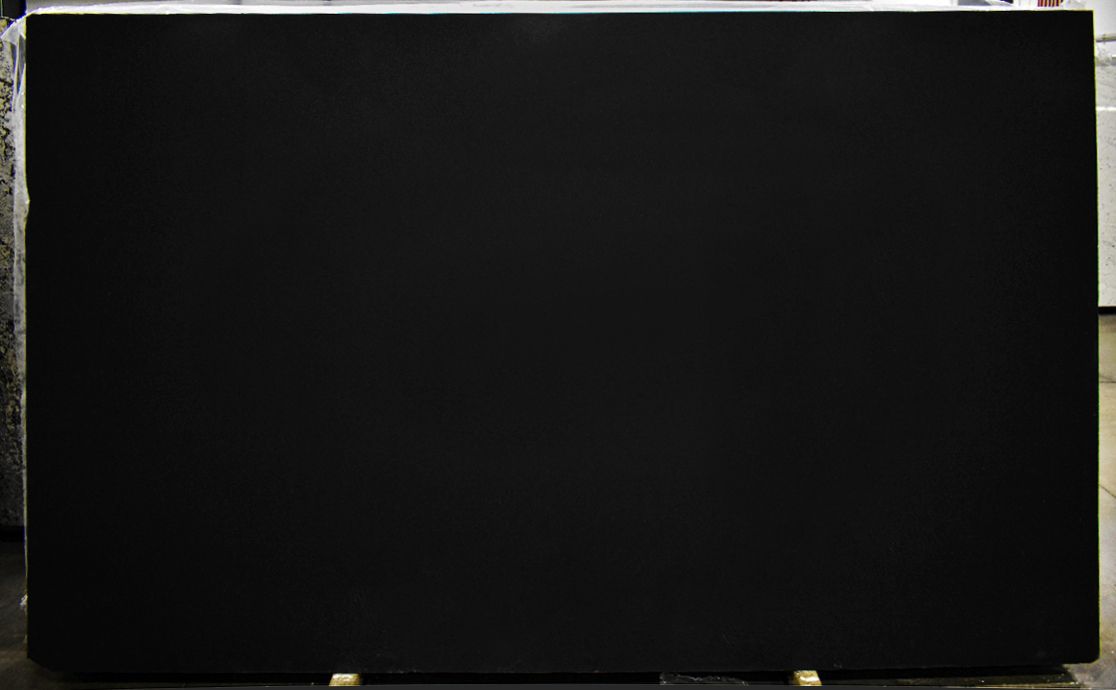 Black granite slab.