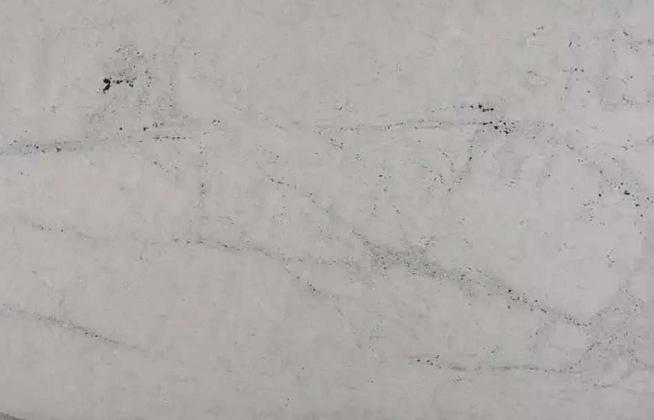 White and gray marble with dark gray veins.