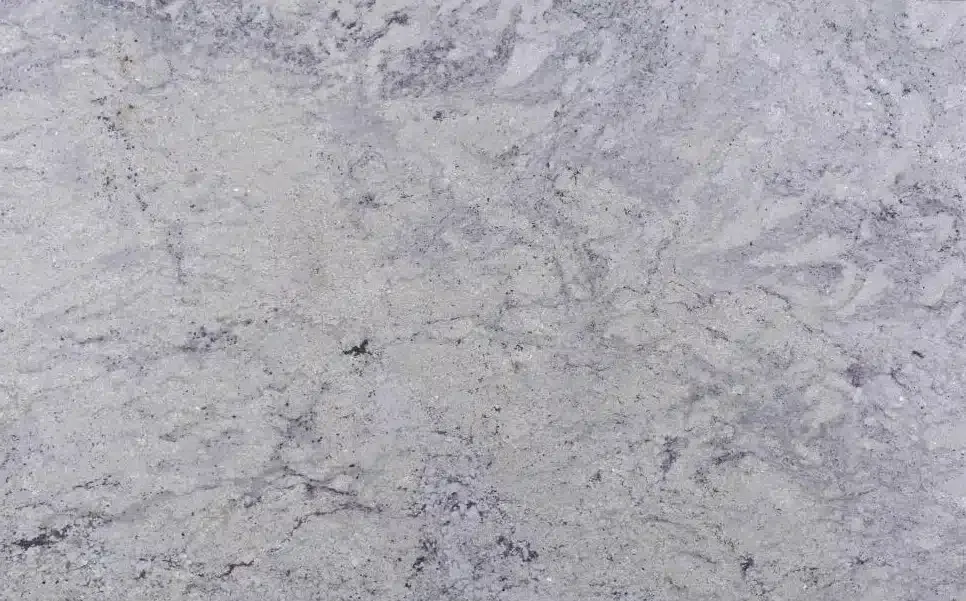 Light gray granite countertop with darker gray and black veining.