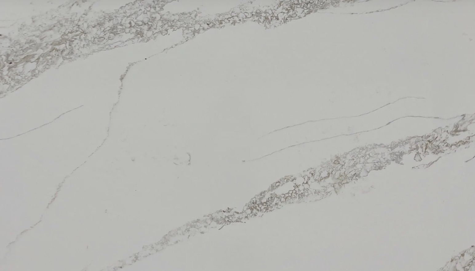 White countertop with gray veining.
