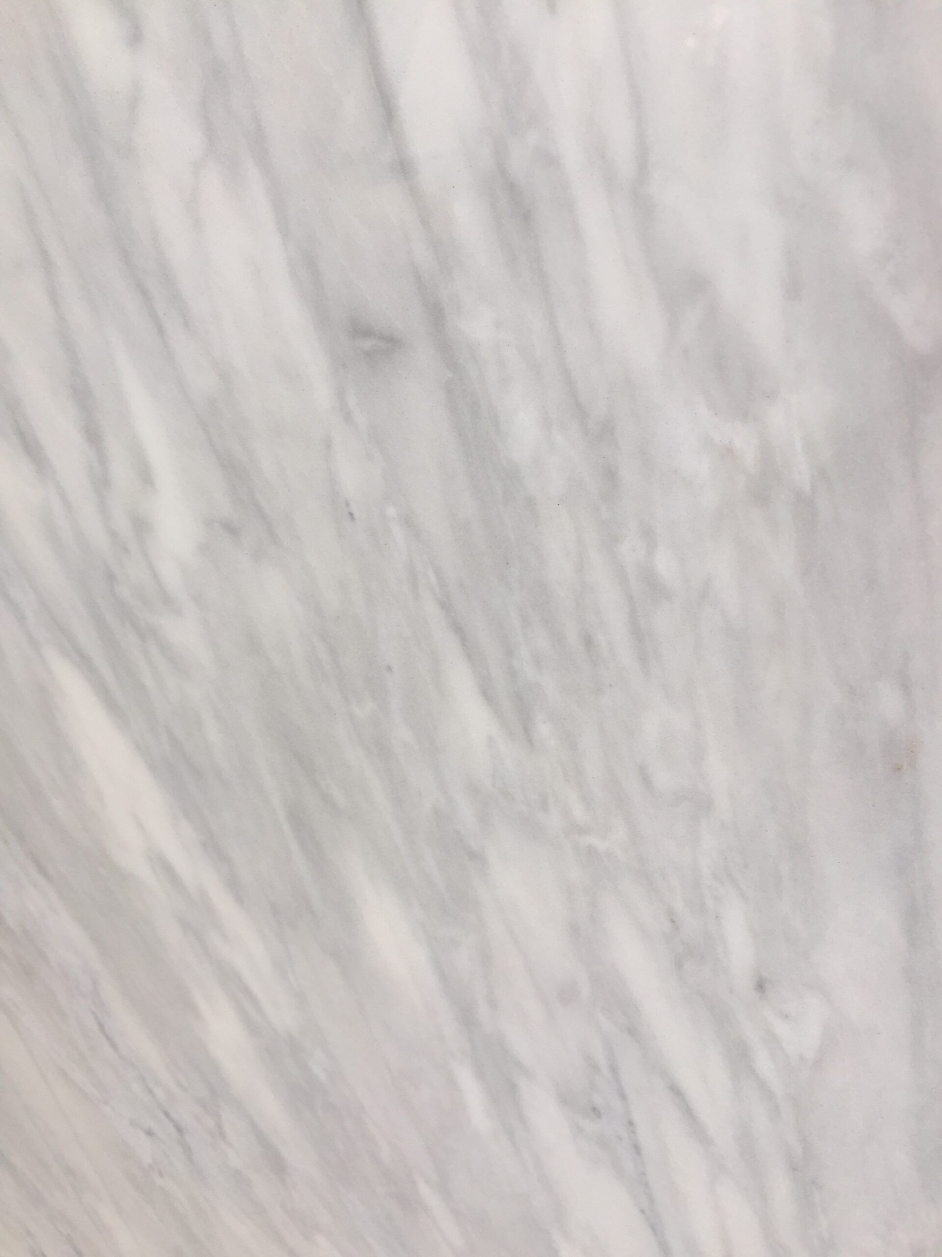 White marble with gray veining.
