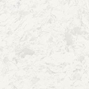 White quartz countertop with light, irregular veining.