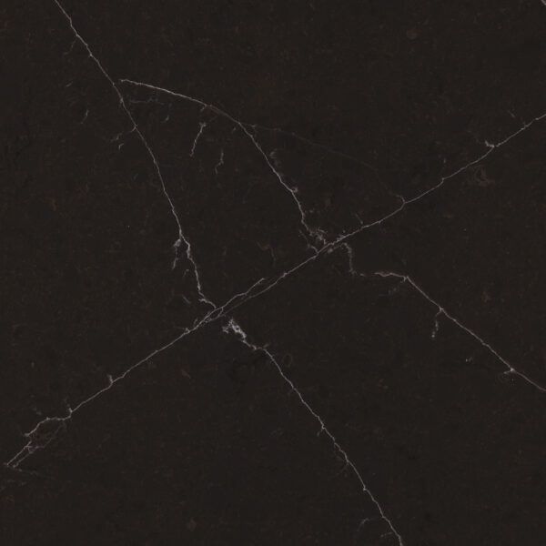 Dark gray marble with white veining.