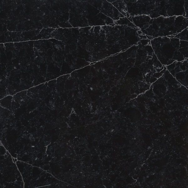 Black marble tile with white veining.