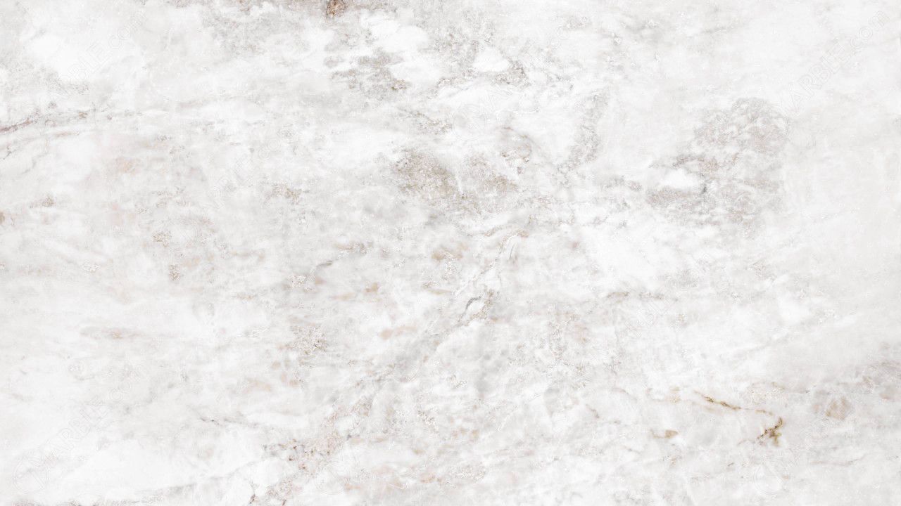 White marble with gray and brown veining.