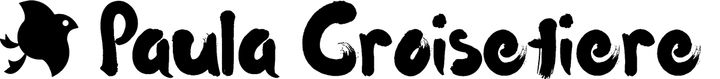Paula Croisetier text logo with chidori