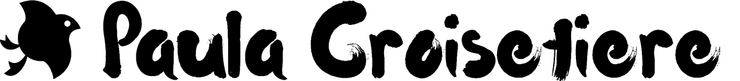 Paula Croisetier text logo with chidori