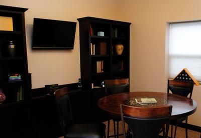 Bookshelf display at Legacy Cremation & Remembrance Center Ligonier, IN