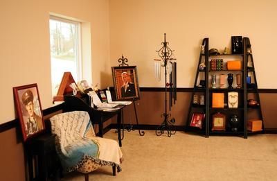 Display area at Legacy Cremation & Remembrance Center Ligonier, IN