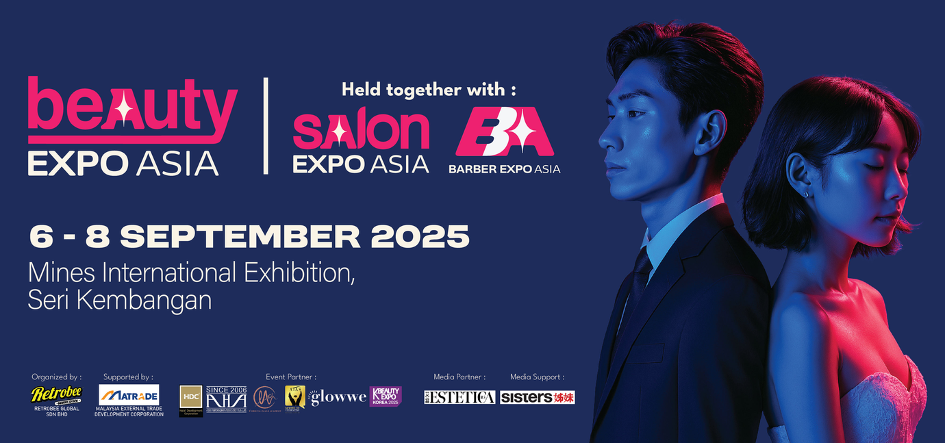 A poster for the beauty expo asia in 2025