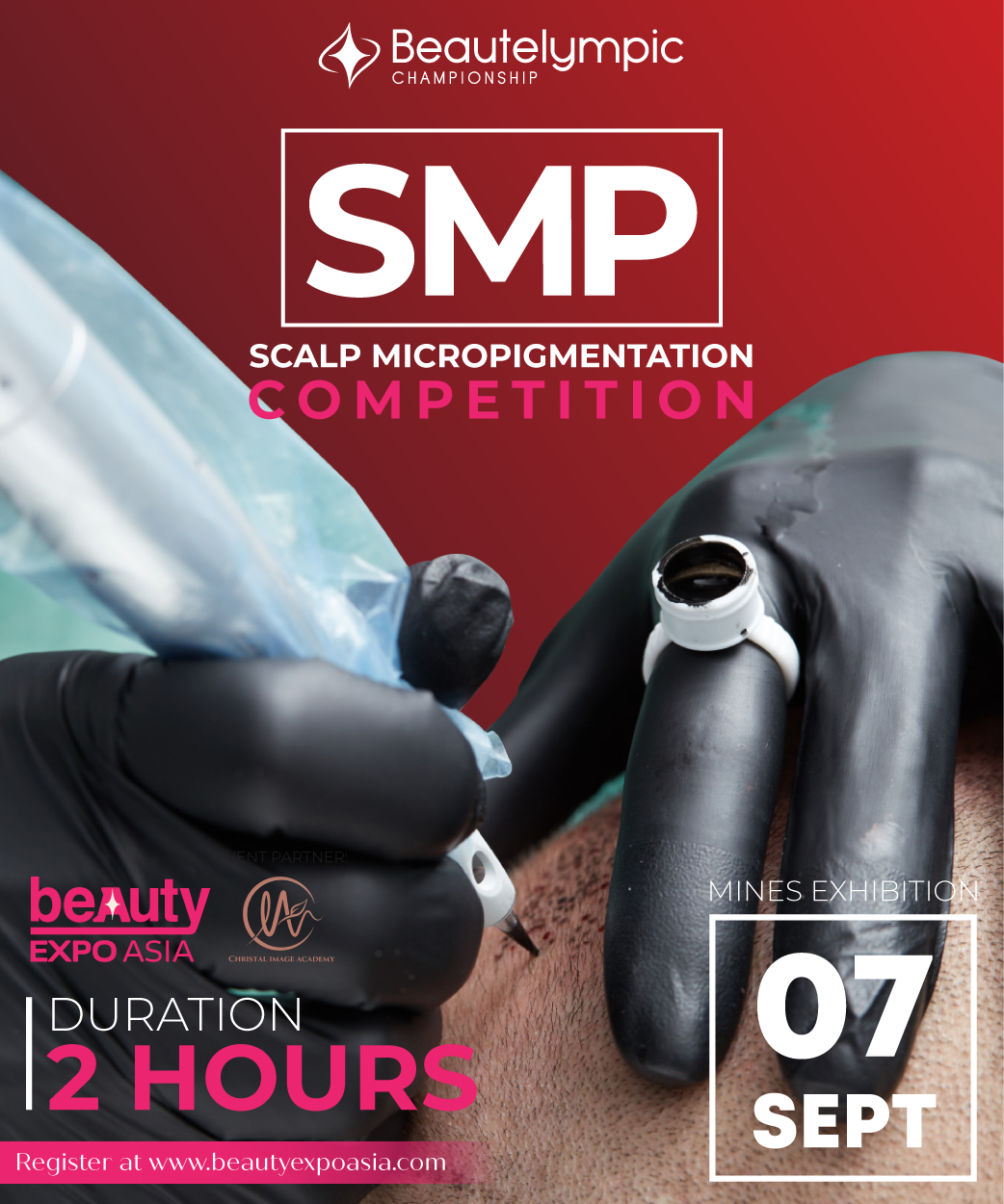 A poster for the smp scalp micropigmentation competition
