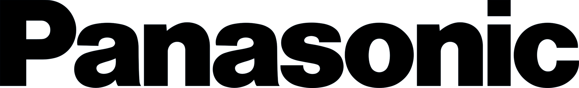 The word panasonic is written in black on a white background.