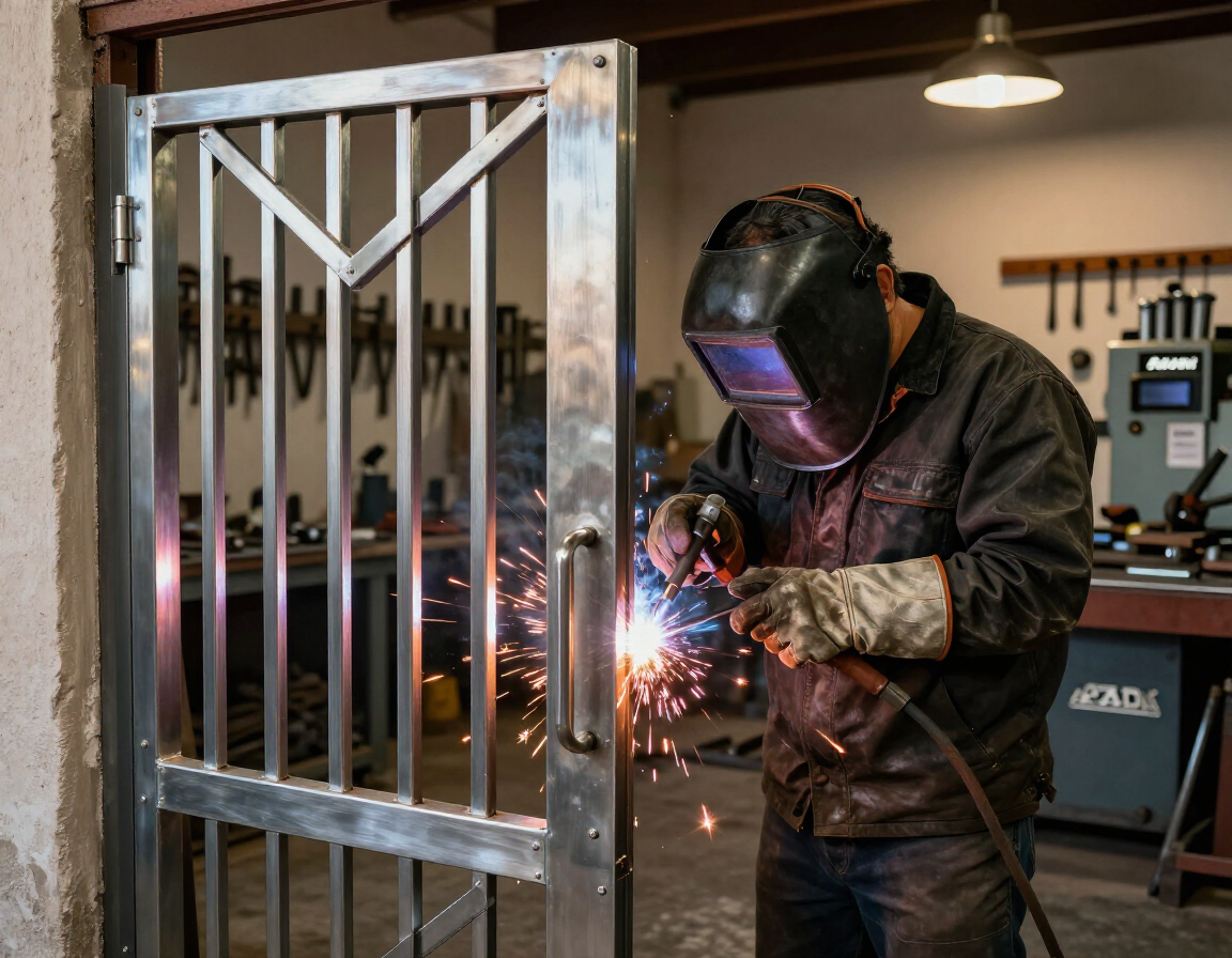 Taller de herrería premium en Ciudad Juárez con fabricación de puertas y barandales a medida