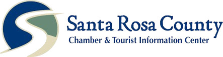 Santa Rosa County Chamber & Tourist Information Center logo with blue and green stylized āSā icon