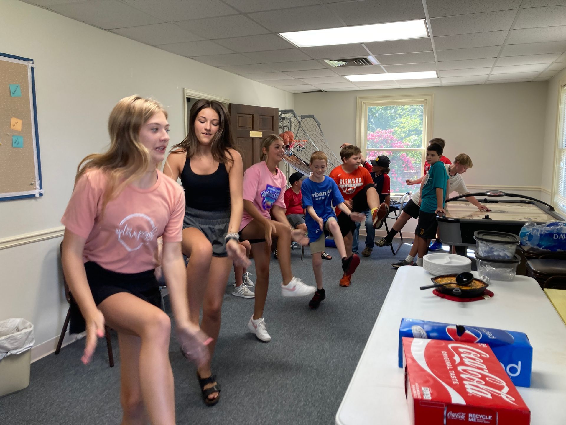 Youth Ministry dancing.