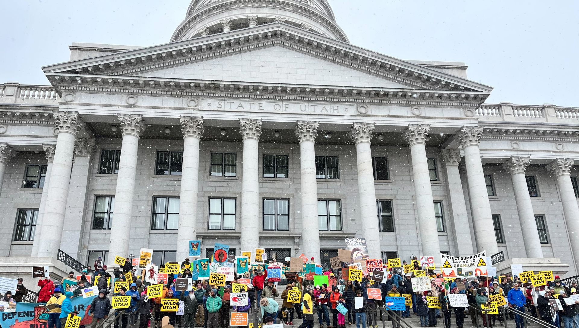 Public land rally at Utah capitol building