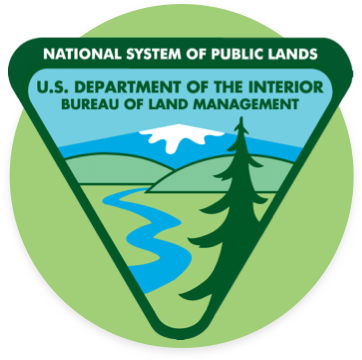 A logo for the national system of public lands u.s. department of the interior bureau of land management