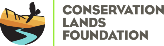 Logo for the Conservation Lands Foundation, an environmental nonprofit supporting National Conservation Lands.