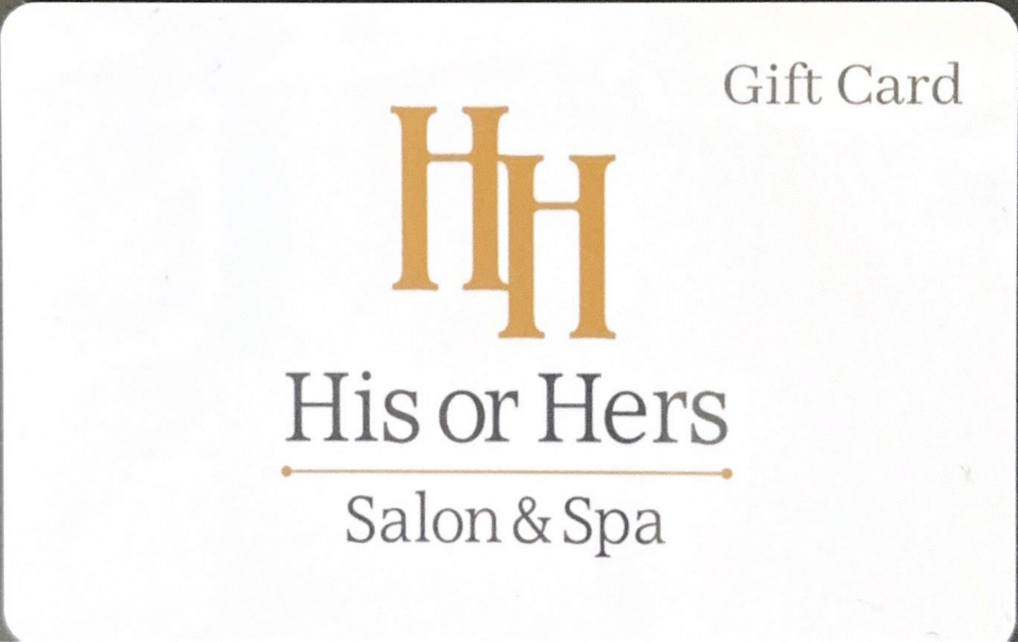 A gift card for his or hers salon spa boutique