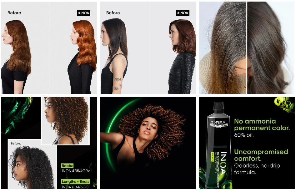 L'Oreal Before and After Graphics