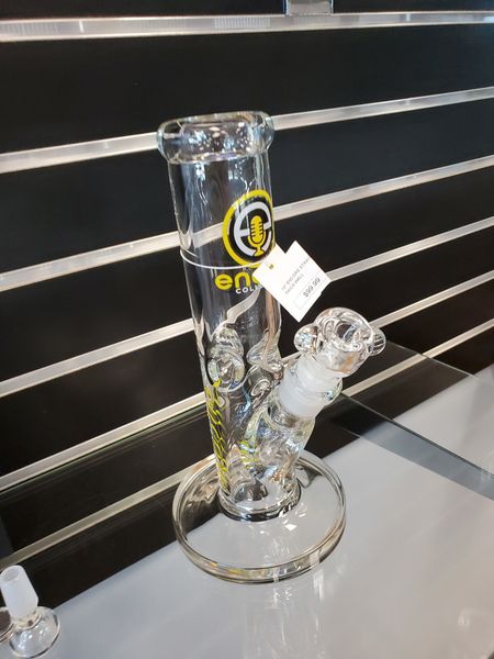 straight bong water pipe with ice pinch
