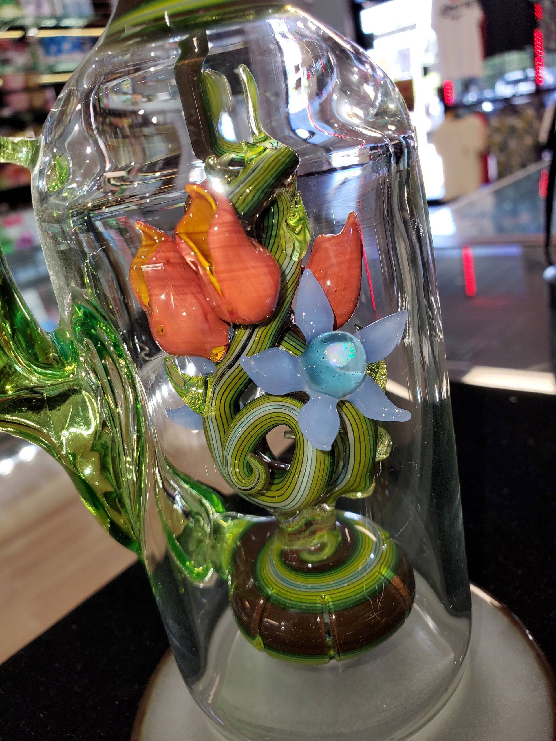 Arrow Dryden x Whit-V UV Enchanted Sea themed dab rig