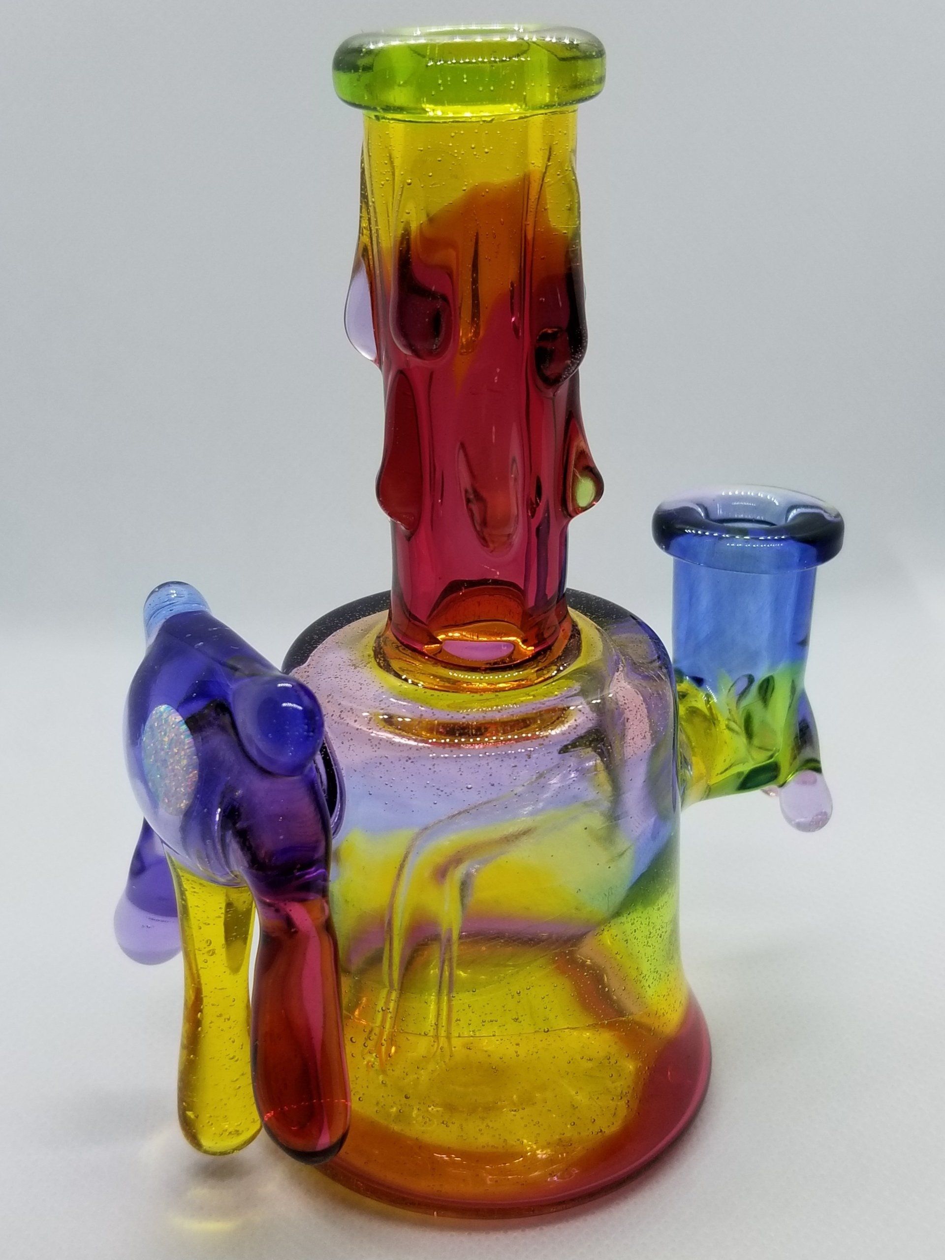 Just Dewit Glass Trippy Drippy Crushed Opal Dab Rig