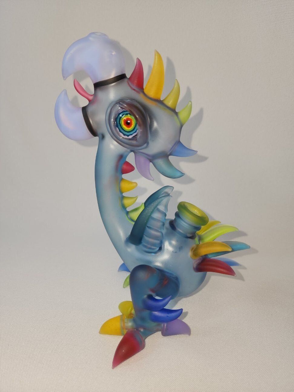 RJ Glass Sandblasted Jungle Bird #1