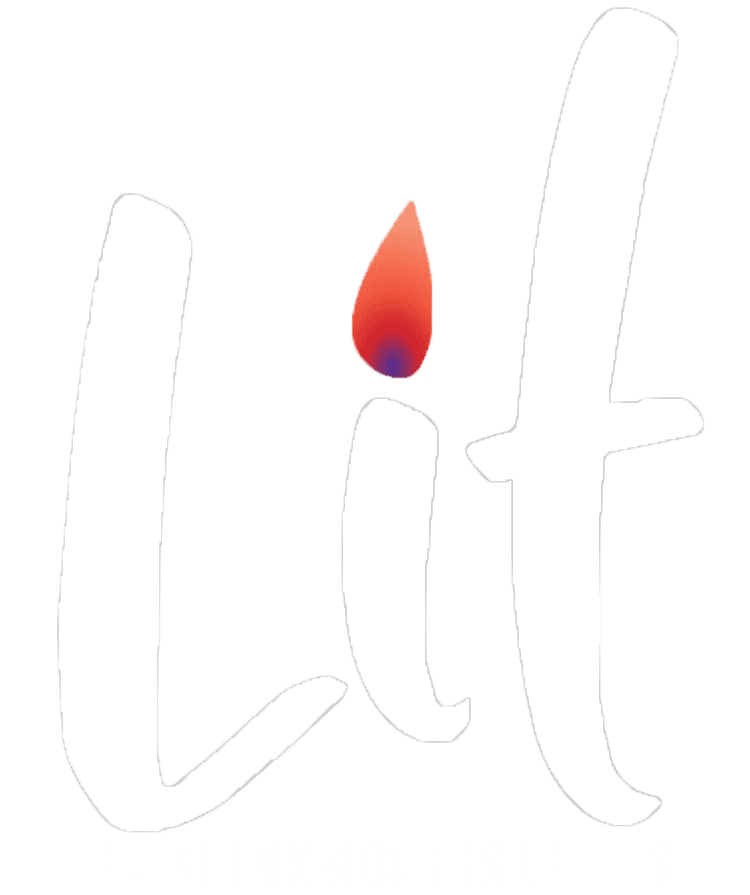 Lit Logo White