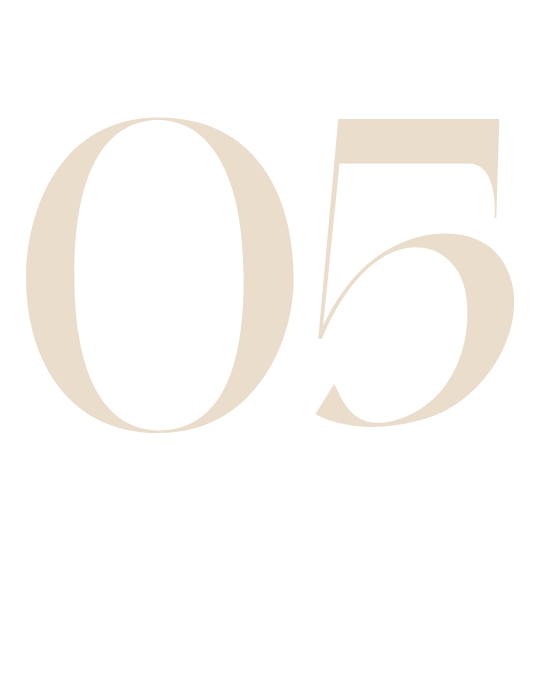 The number five is on a white background.