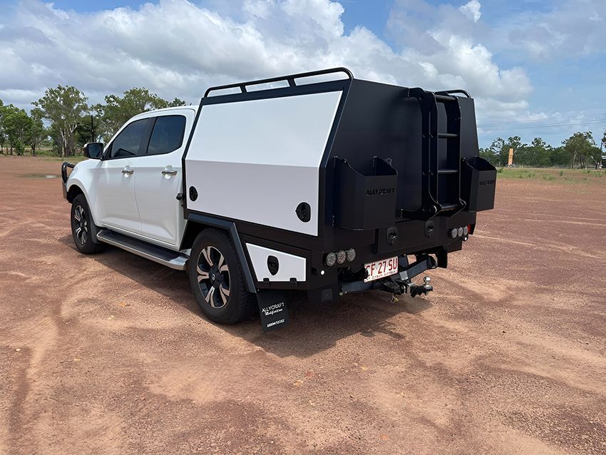 A White Truck with a Black Canopy — Allycraft Modifications in Berrimah, NT