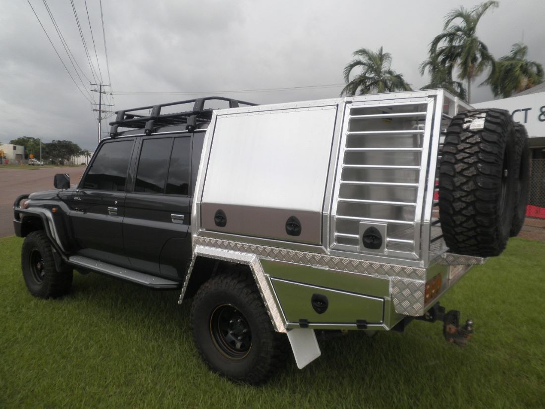 A Black Truck With a Canopy on Top of It — Allycraft Modifications in Berrimah, NT