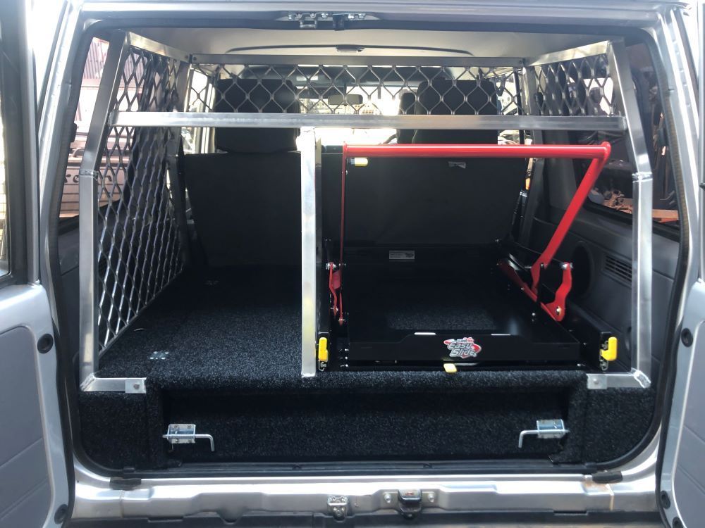 The Back of a Silver Van With a Wagon Storage — Allycraft Modifications in Berrimah, NT