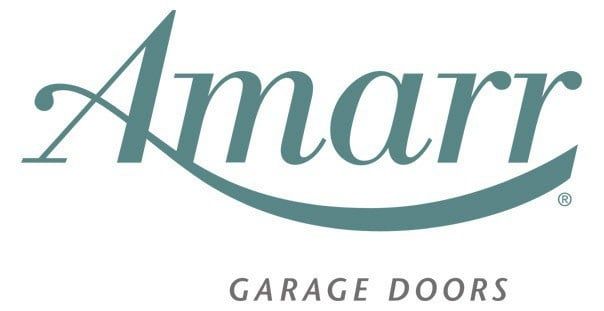 A logo for amarr garage doors is shown on a white background.