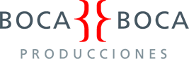Se muestra un logotipo de Boca Productions sobre un fondo blanco.
