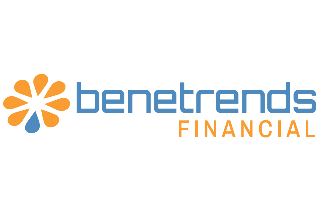The benetrends financial logo has a flower on it