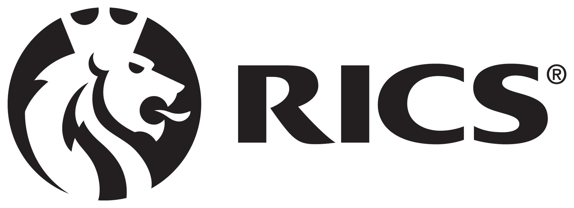 The RICS logo in black and white which deminstrates that this firm is regulated by the RICS, a royal charter whose aim is to ensure professionalism and high standards across the industry.