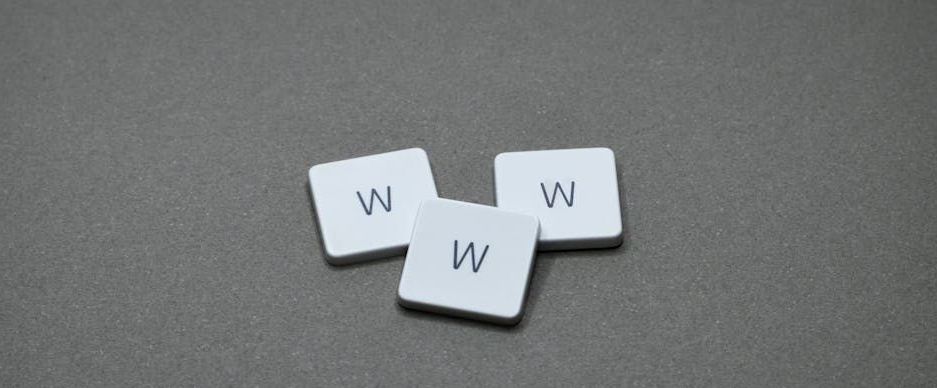 Scrabble letters showing W W W