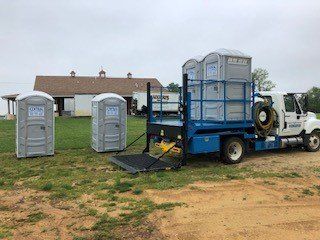 Loading Portable Restroom — Woodstown, NJ — Central Septic Service LLC