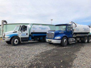 Two Company Trucks — Woodstown, NJ — Central Septic Service LLC