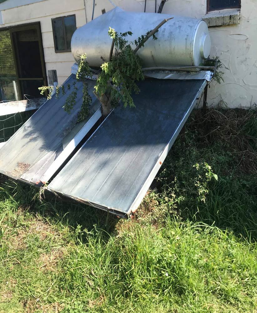 Damaged Solar Hot Water System for Replacement