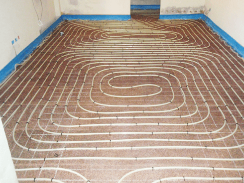 riscaldamento degli ambienti tramite l'irraggiamento della superficie