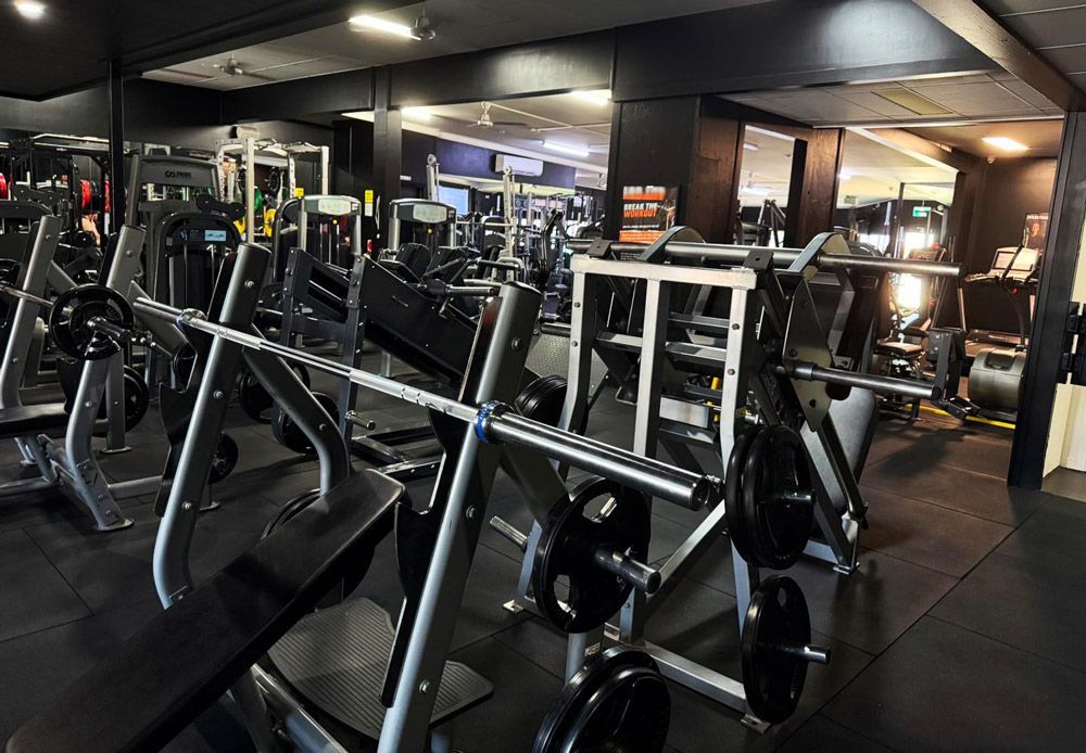 Gym Showcasing Various Workout Machines