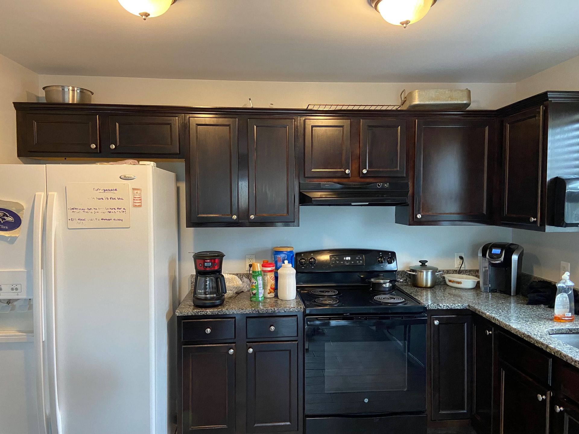 Custom black cabinets