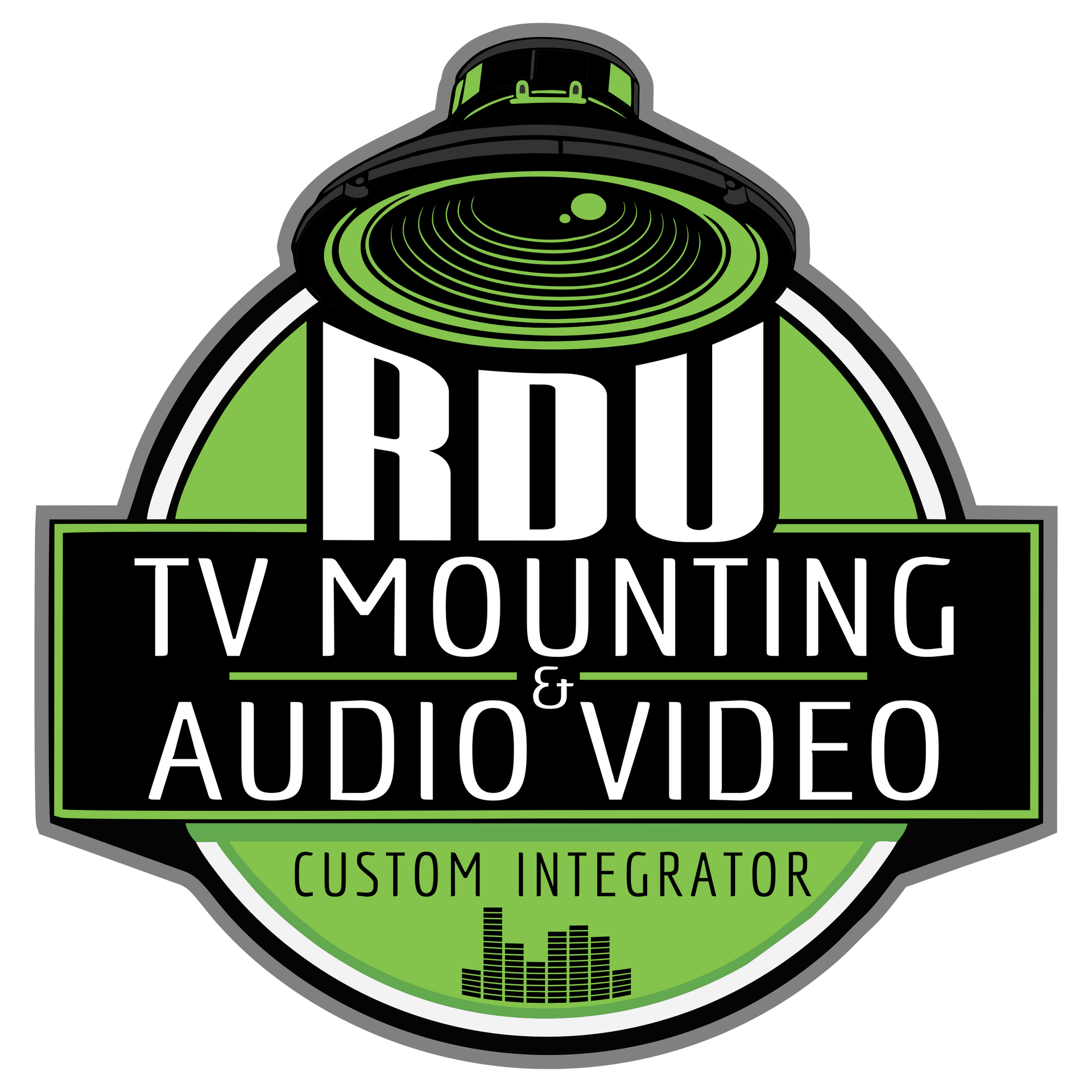 RDU TV Mounting and RDU Audio Video logo