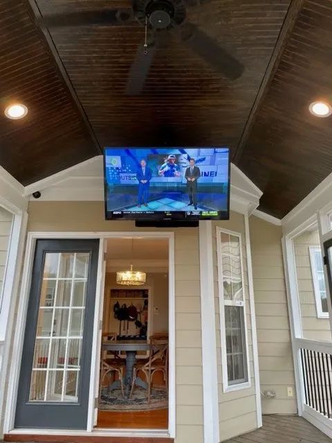 outdoor TV mounting