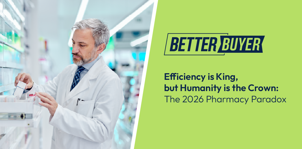 A pharmacist filling a prescription.