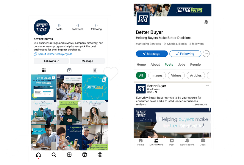 Follow Better Buyer on social media.