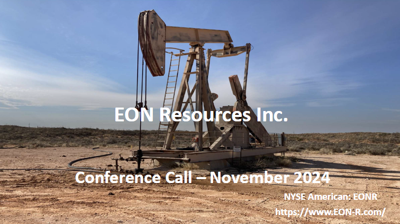 Eon resources inc. is holding a conference call in november 2024