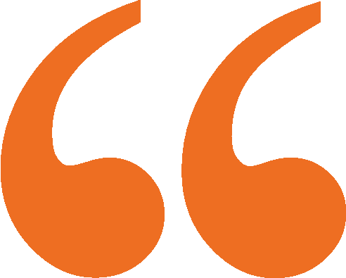 Orange Quotation Marks